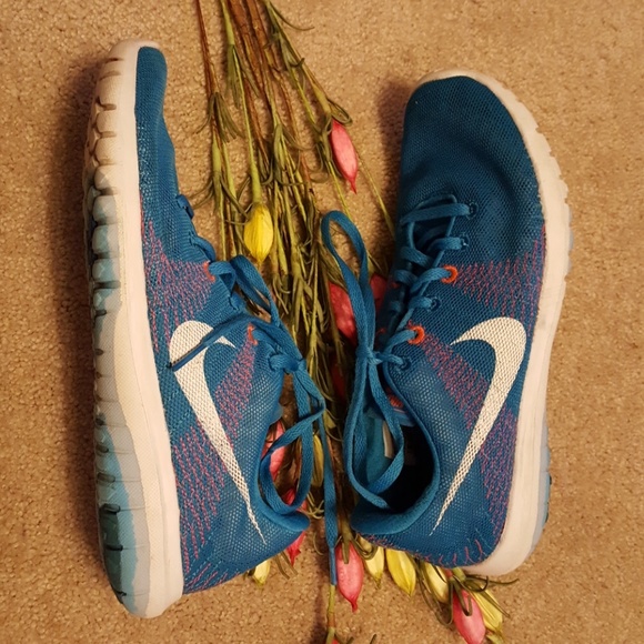 Women's Nike Flex teal athletic shoes size 8 - Picture 5 of 8